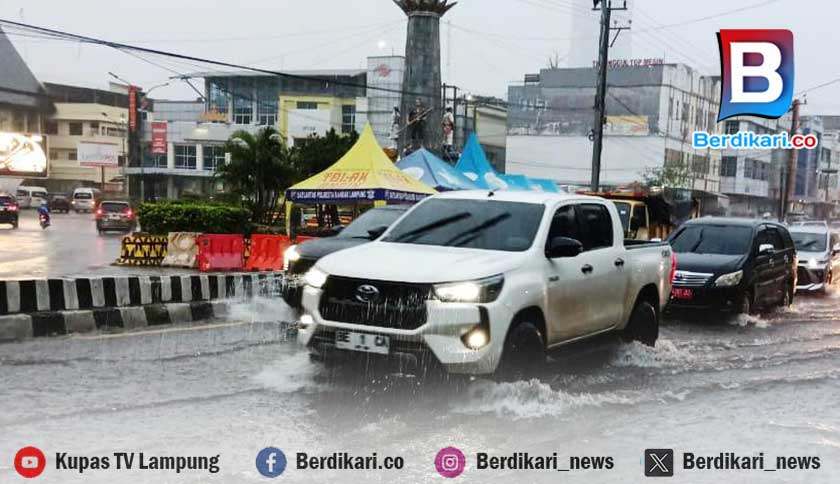 11 Bencana Banjir Terjadi di Bandar Lampung