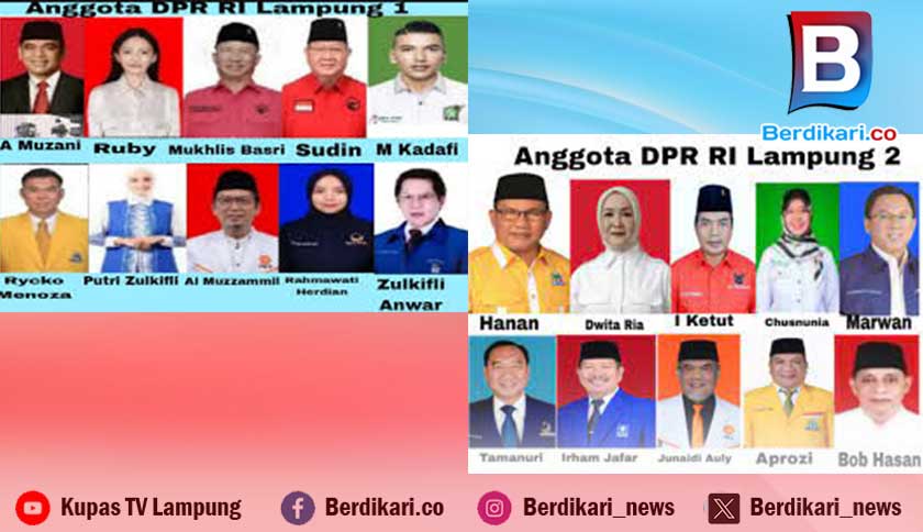 20 Anggota DPR RI 2024-2029 Dapil Lampung Resmi Dilantik