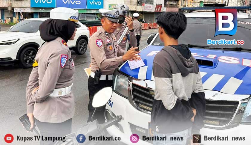256 Pelanggar Terjaring Operasi Zebra di Pringsewu Dalam 2 Hari