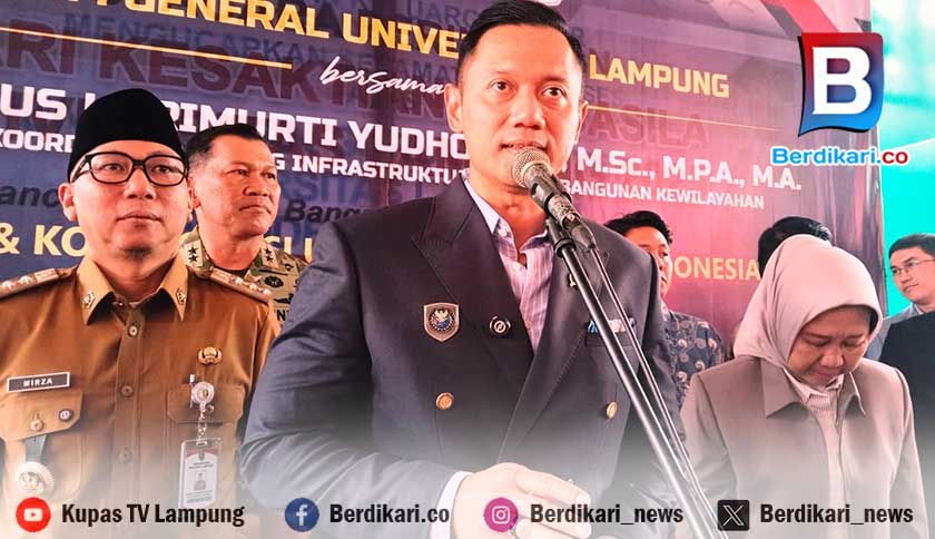 AHY Sebut Pemerintah Pusat Komitmen Bantu Pembangunan Infrastruktur di Lampung