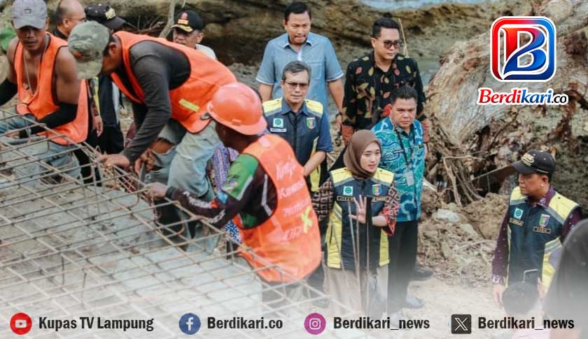 Akses Wisata Pesisir Tanggamus Dipulihkan, Wagub Pastikan Perbaikan Jalan Longsor Dikebut