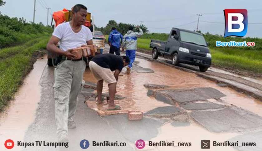 Anggaran Perbaikan Jalan Rusak di Lampung Tahun 2024 Sebesar Rp 475,4 Miliar