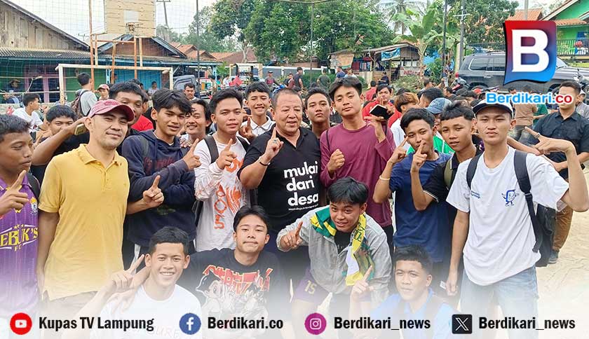 Arinal Djunaidi Janji Bangun Gedung Futsal di Lampura jika Terpilih Kembali