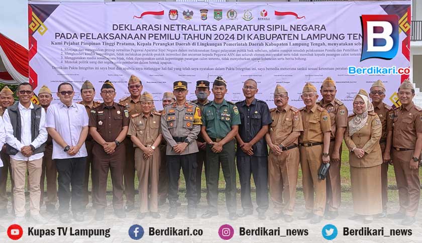 ASN Lampung Tengah Deklarasi Netralitas Pada Pemilu 2024