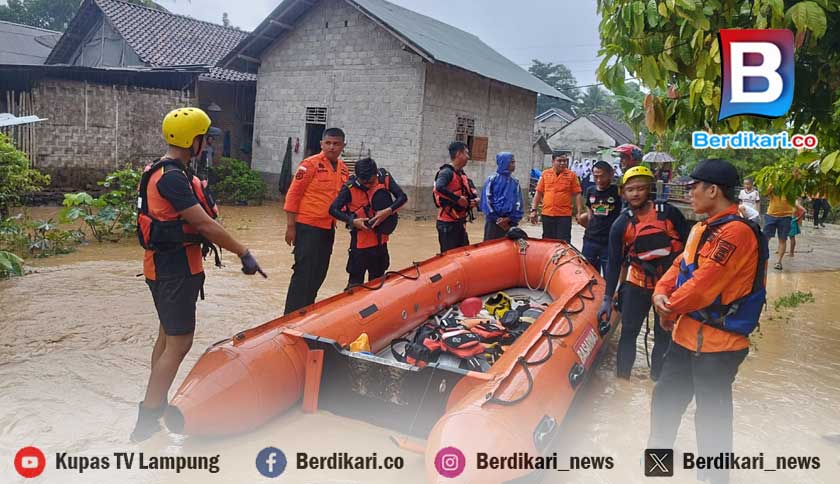 Banjir Bandang Kepung Tanggamus: Rumah Terendam, Jalan Terputus, Warga Dievakuasi