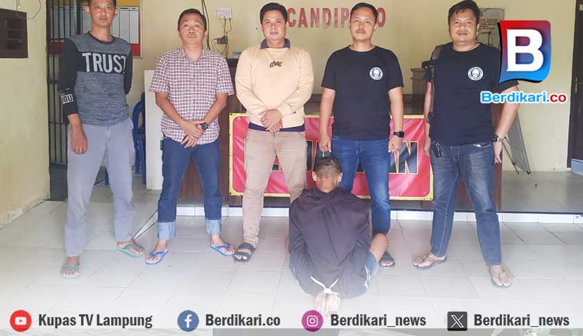 Bawa Kabur Motor Teman, Rivaldo Warga Lamsel Diringkus Polisi di Tempat Persembunyian