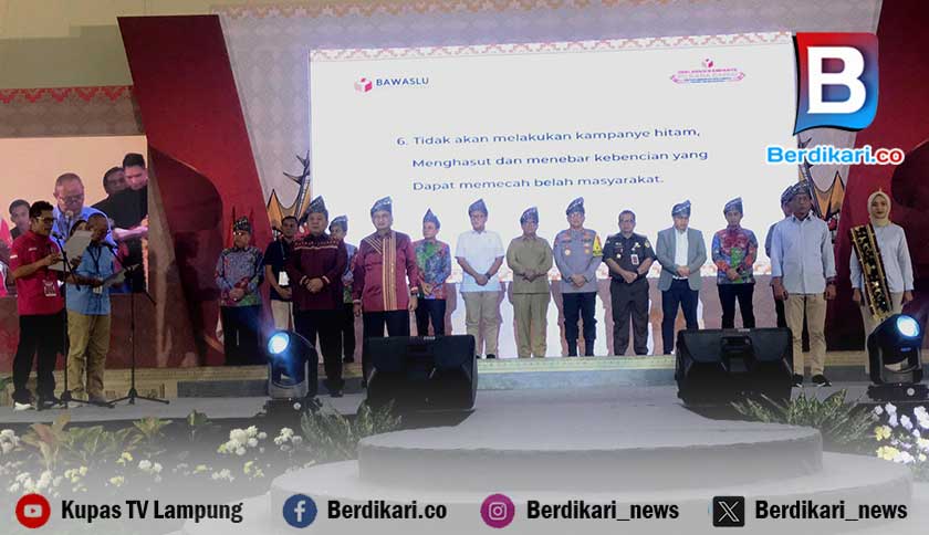 Bawaslu Provinsi Lampung Deklarasi Kampanye Damai Pilkada 2024