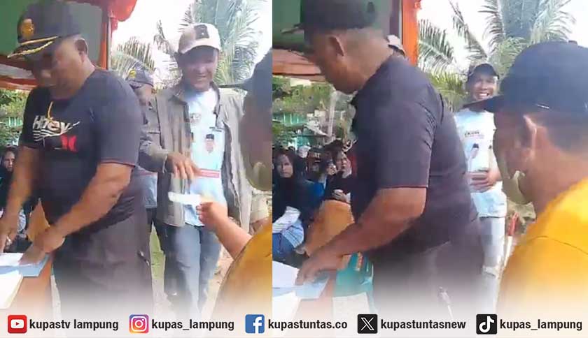 Bawaslu Selidiki Video Viral Warga di Lampung Tengah Antri Terima Uang Pakai Kaos Paslon Bupati