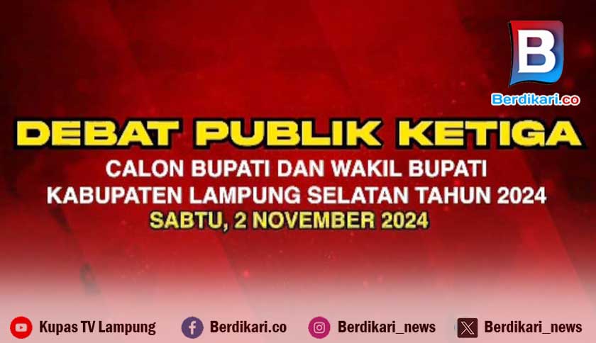 Berikut Tema Debat Ketiga Pilkada Lamsel 2024