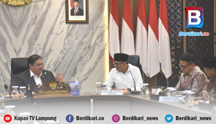 Bertemu Gubernur Lampung, Airlangga Siapkan Dua Keputusan Menteri untuk Atur Harga Singkong dan Tapioka