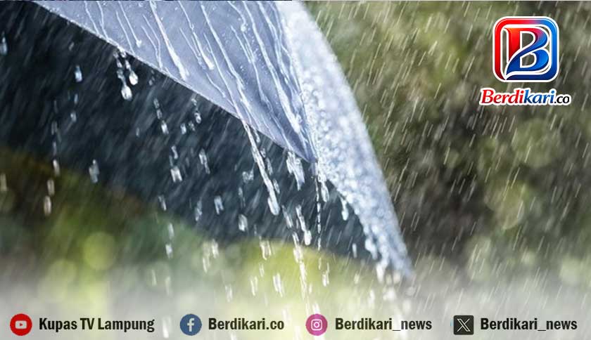 BMKG Prediksi Februari 2026 Hujan Lebat Masih Guyur Lampung