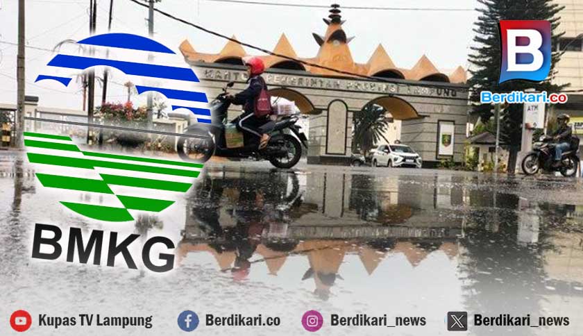 BMKG Prediksi Lampung Diguyur Hujan Lebat Hingga 21 Januari 2025