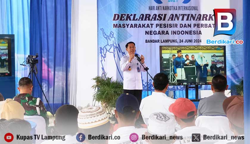 BNNP Lampung Deklarasi Masyarakat Pesisir Bersinar