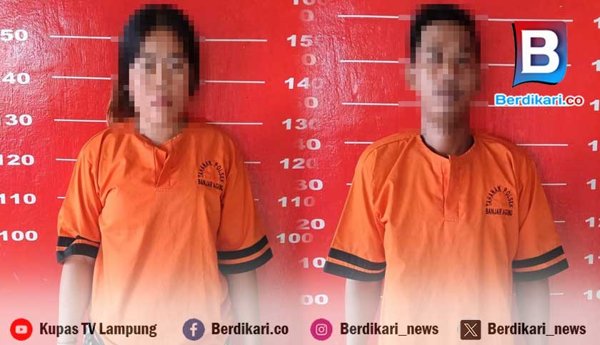 Cinta Berujung Kriminal, Sejoli di Tulang Bawang Nekat Curi Motor