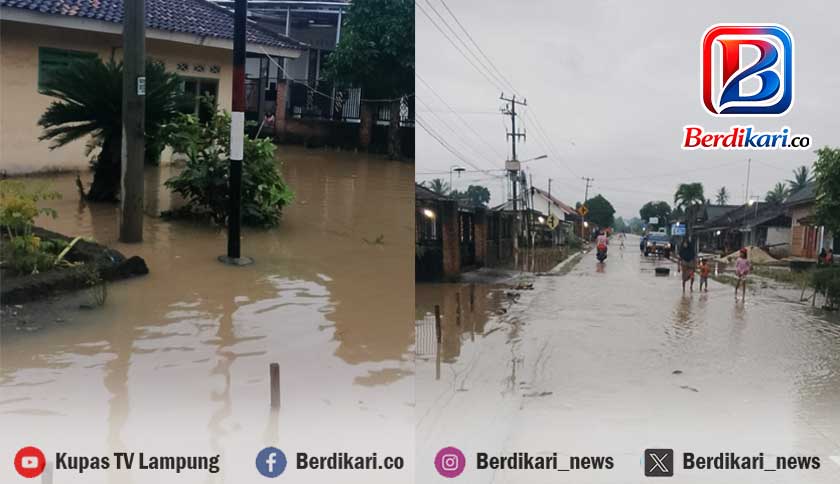 Cuaca Ekstrem Landa Lampung, BPBD Catat Banjir di Tiga Kabupaten