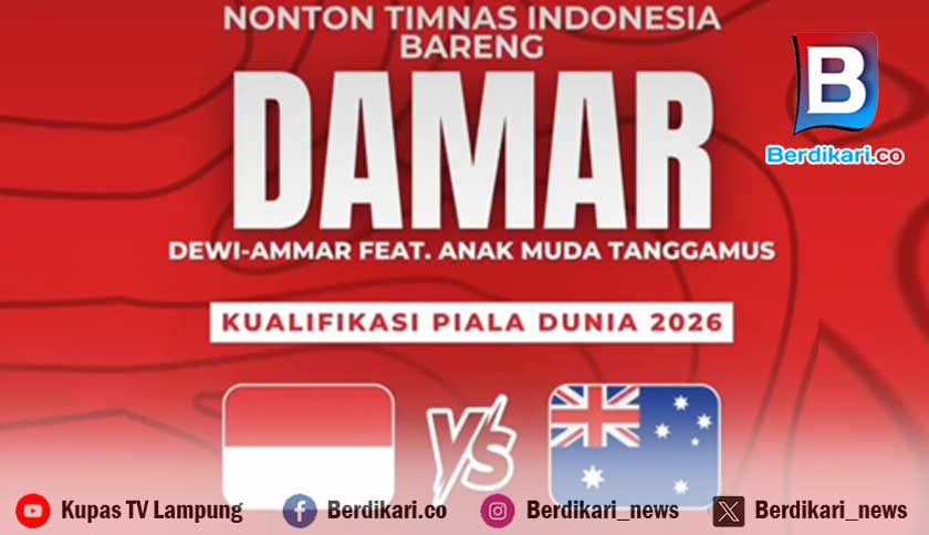 Dewi Handajani-Ammar Siradjuddin Gelar Nobar Indonesia VS Australia