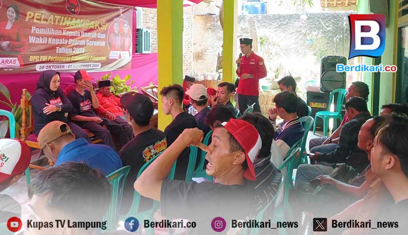 DPC PDI-P Pringsewu Gelar Pelatihan Saksi TPS di 3 Lokasi