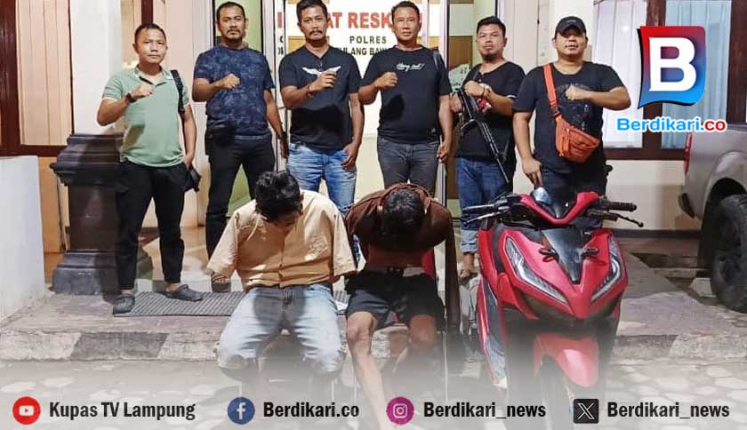 Dua Begal Sadis Bersenpi di Tulang Bawang Ditangkap Polisi