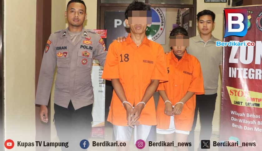 Dua Sejoli di Pringsewu Produksi Tembakau Sintesis di Rumah Kos, Omzet Puluhan Juta