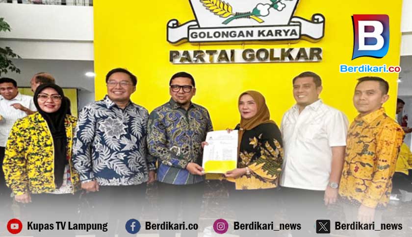 Golkar Resmi Usung Eva Dwiana-Dedi Amrullah di Pilkada Bandar Lampung 2024