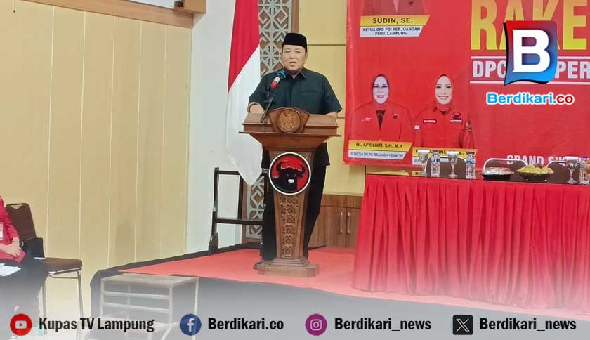 Hadiri Rakercabsus PDI Perjuangan Kota Metro, Arinal Djunaidi Ungkap Rencana Kembangkan Potensi Wisata Bendungan Dam Raman 