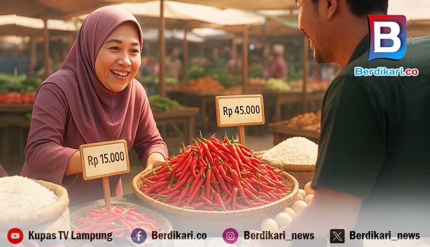 Harga Cabai di Pesawaran Mulai Turun