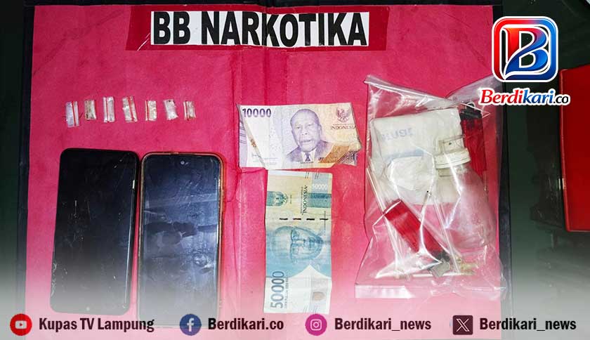 Ibu Pemilik Karaoke di Lamtim Ditangkap Saat Pesta Sabu