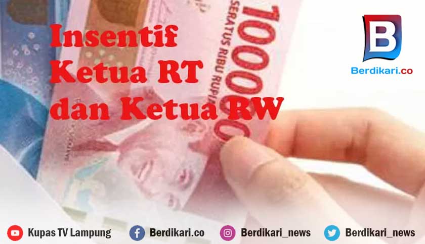 Insentif Ketua RT Hingga Bhabinkamtibmas di Bandar Lampung Cair Pekan Depan