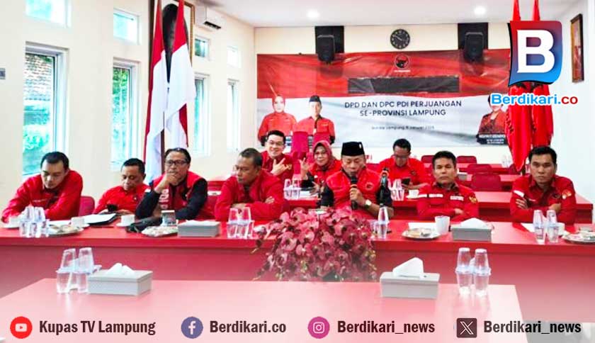 Jelang Musancab, DPD PDI-P Lampung Uji Kelayakan Calon Ketua PAC