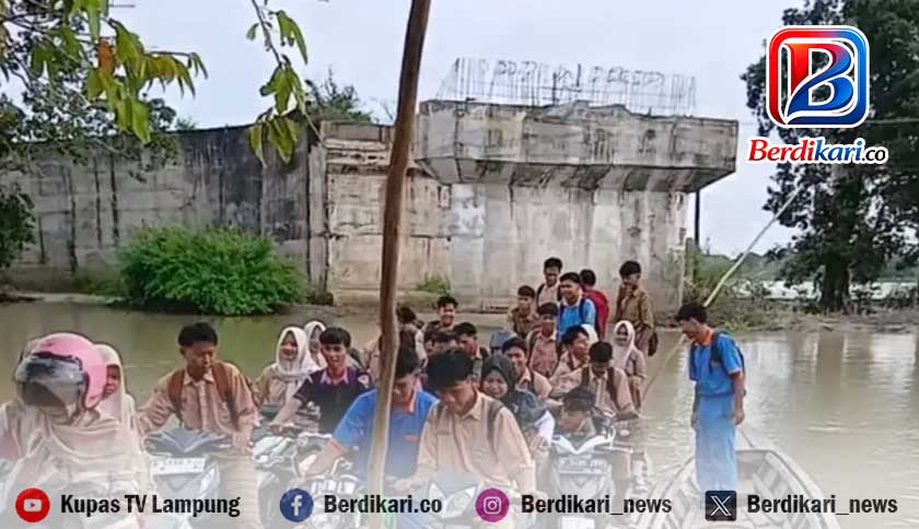 Jembatan Kali Pasir Lamtim Sudah Habiskan Rp 20 Miliar, Hanya Tersisa Tiang Penyangga