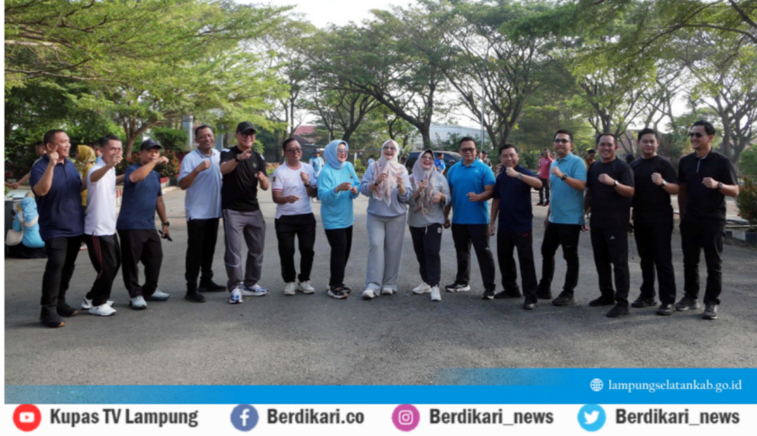 Jumat Sehat di GWH Way Handak, Ratusan ASN Lampung Selatan Kompak Bergerak Awali Hari Kerja