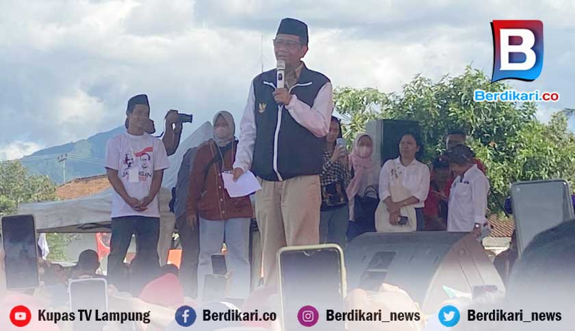 Kampanye di Pesawaran, Mahfud MD: Kredit Macet Petani Rp688 Miliar Secepatnya Kita Putihkan