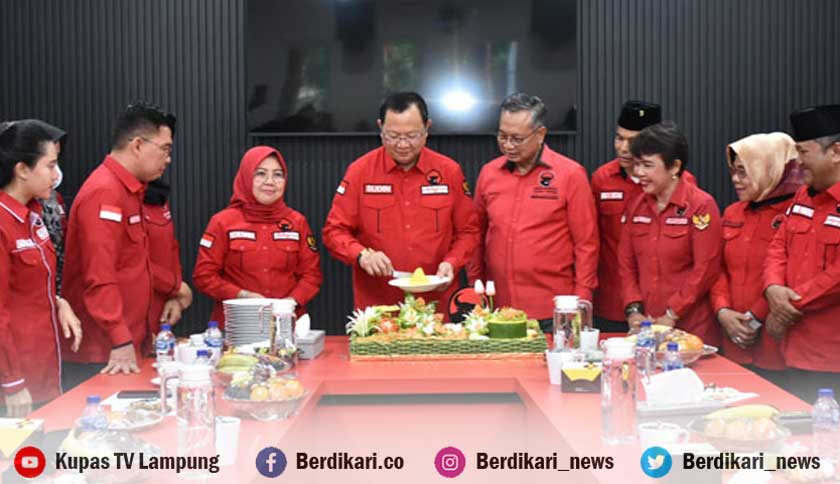 Kantor Baru Pacu Semangat PDI Perjuangan Lampung Menangkan Pemilu 2024