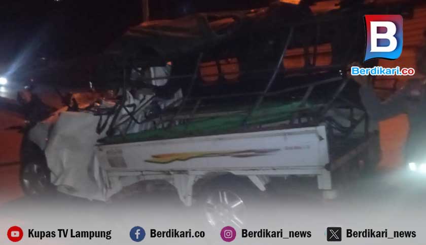 Kecelakaan Grand Max Tabrak Truk di Bandar Lampung, Tiga Orang Meninggal Dunia