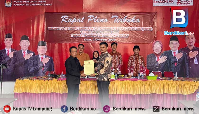 KPU Lampung Barat Perbarui Data Pemilih, Dorong Partisipasi Masyarakat