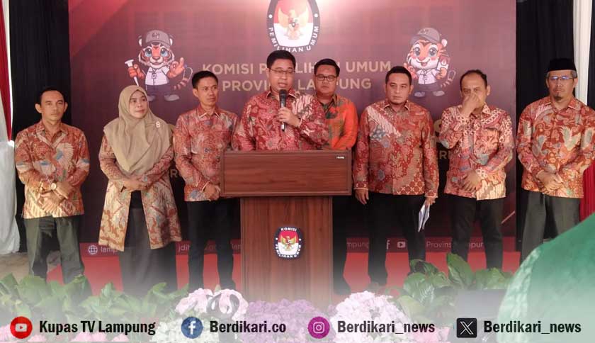 KPU Lampung Baru Terima Satu Konfirmasi Pendaftaran Bakal Calon