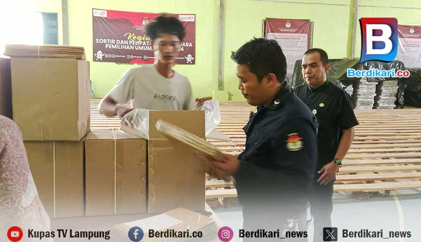 KPU Mesuji Kembali Terima Logistik Pilkada 2024