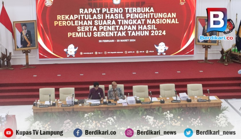 KPU RI Tunda Pembacaan Perolehan Suara Golkar Dapil Lampung I