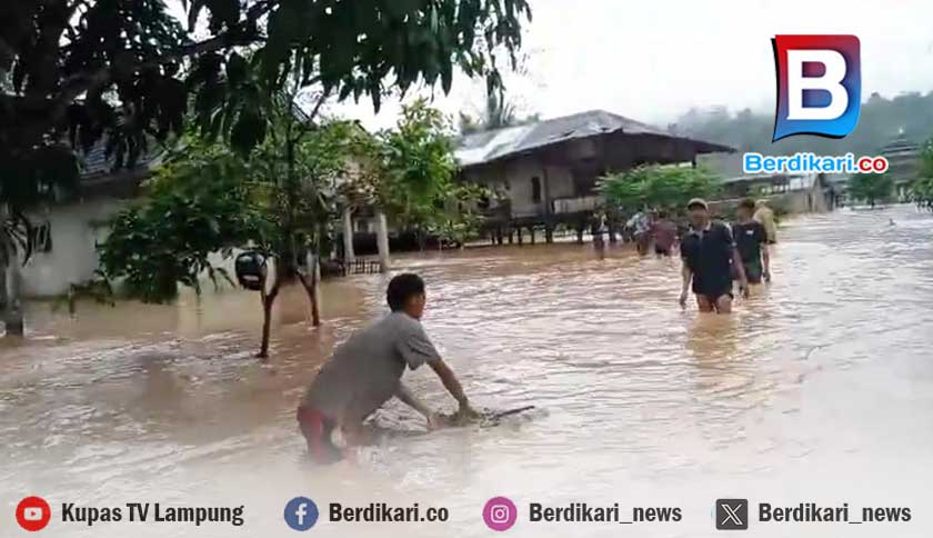 Lampung Barat Masuk 40 Besar Daerah Rawan Bencana, Paling Sering Longsor dan Banjir