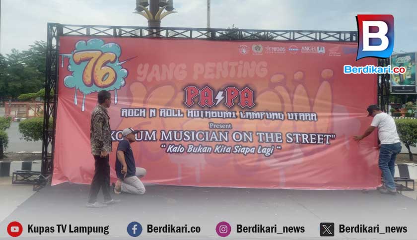 Lewat Konser Musik, Papa Rock n Roll Siap Meriahkan Malam di Kotabumi Lampung Utara