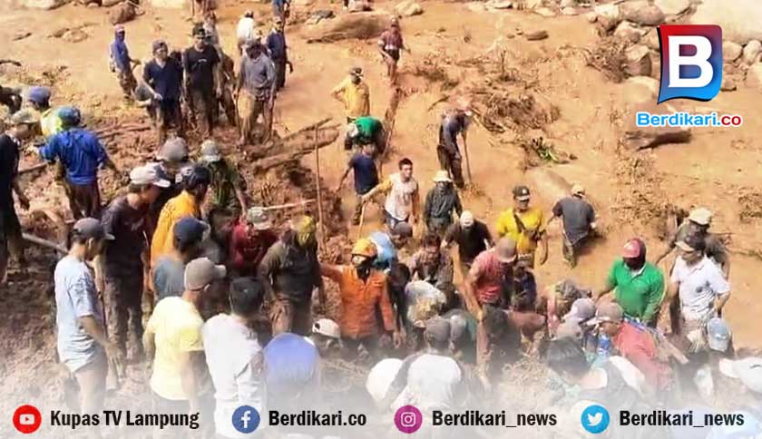 Lima Daerah di Lampung Terendam Banjir Hingga Tertimbun Tanah Longsor, Dua Orang Belum Ditemukan