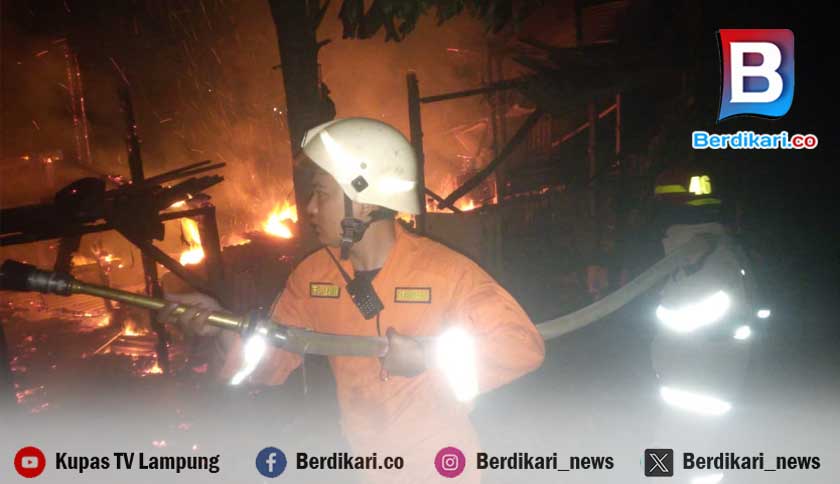 Lupa Padamkan Api Pengusir Nyamuk, Kandang Kambing di Kedaton Terbakar