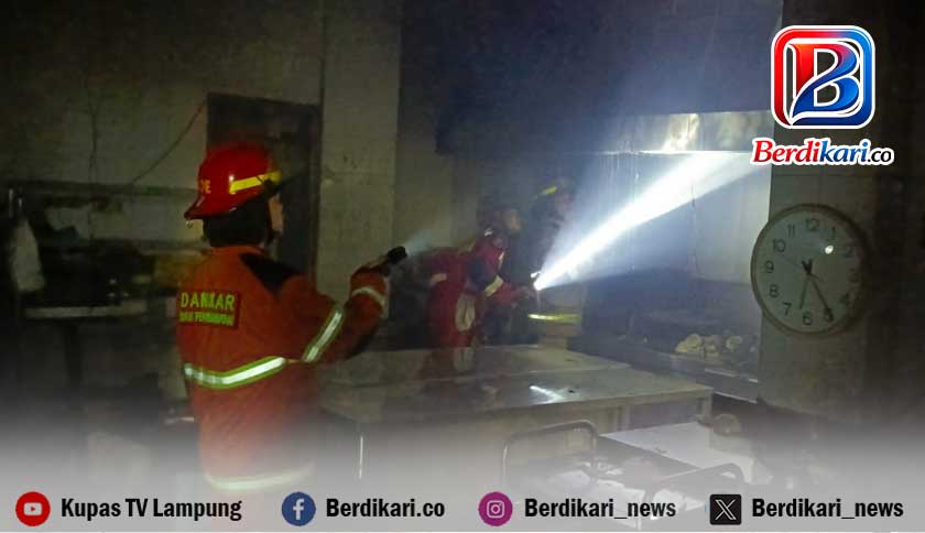 Minyak Overheat Diduga Picu Kebakaran Dapur Hotel Grand Anugerah di Bandar Lampung