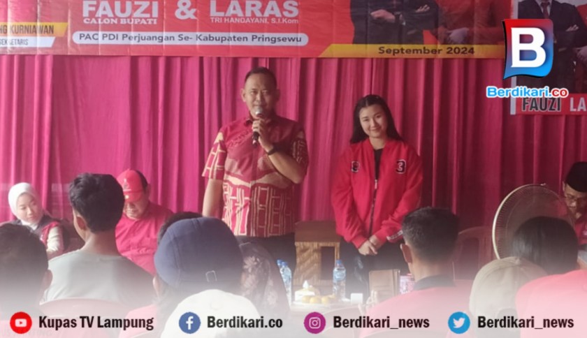 Mukhlis Basri Minta Pengurus PDI-P Pringsewu Solid Menangkan Fauzi-Laras