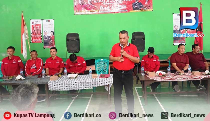 Palgunadi Ajak Kader PDI-P Menangkan Fauzi-Laras di Pilkada Pringsewu