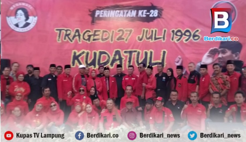 Para Senior PDI-P Lampung Hadiri Peringatan Kudatuli