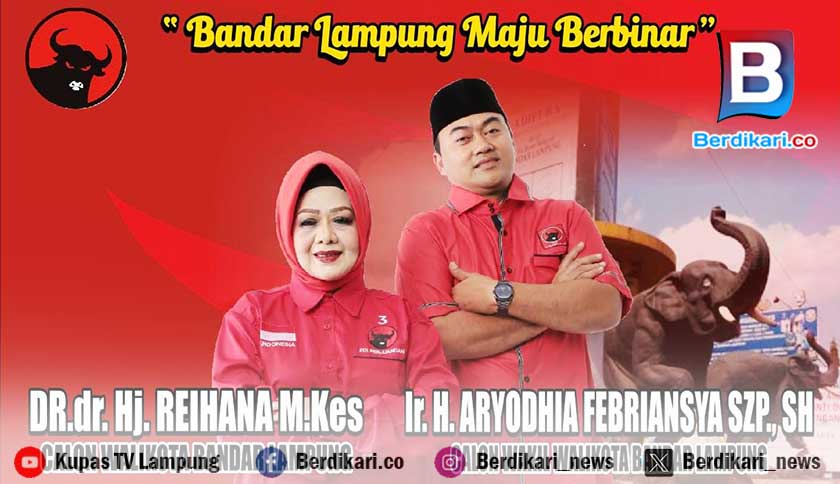 PDI Perjuangan Bandar Lampung Masifkan Dukungan untuk Reihana-Aryodhia di Pilkada