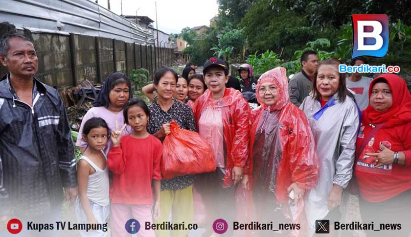 PDI Perjuangan Bantu Korban Terdampak Banjir di Bandar Lampung