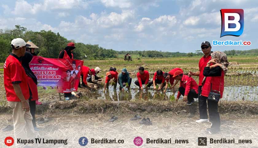 PDI Perjuangan Lampung Utara Serap Aspirasi Petani dan Salurkan Bantuan Bibit di Mulang Maya
