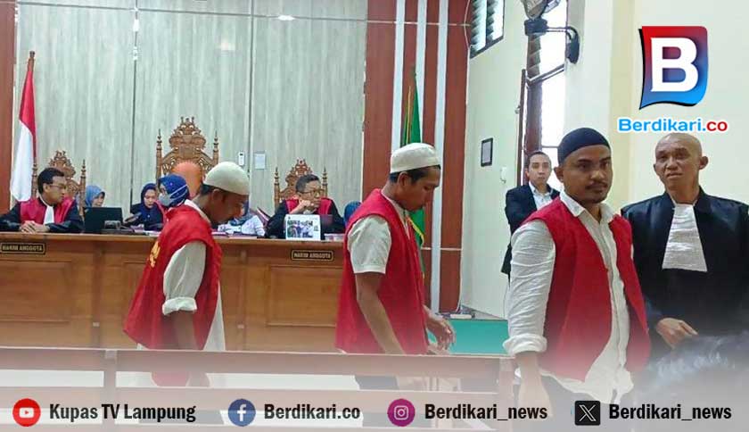 Pembacaan Vonis 3 Kurir Narkotika Asal Aceh Ditunda